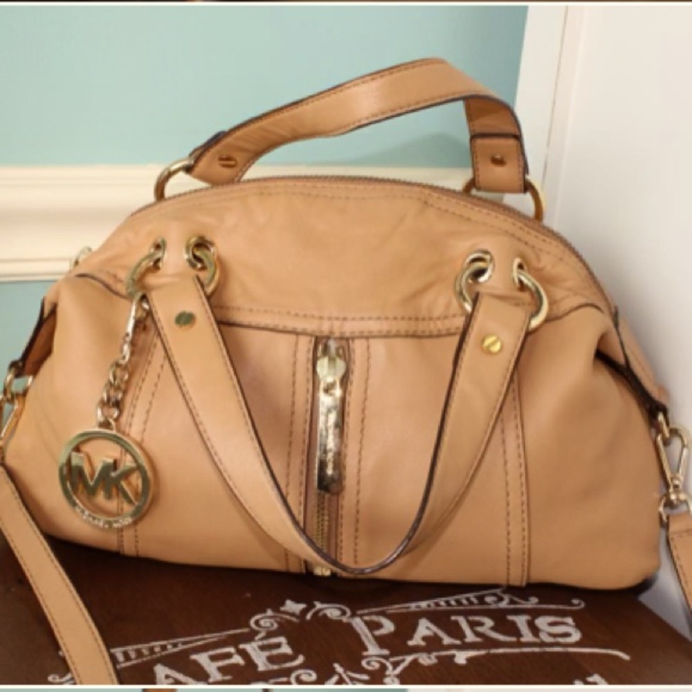 Michael Kors, Camel Leather Shoulder/Crossbody Bag